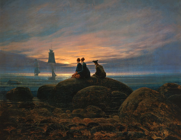 Mondaufgang am Meer von Caspar David Friedrich