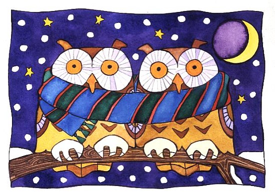 Owls by Night  von Cathy  Baxter