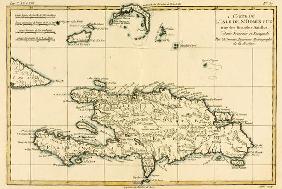 The French and Spanish Colony of the Island of St Dominic of the Greater Antilles, from 'Atlas de To 1814