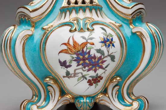 Detail of a Triangular Pot-pourri Vase von Charles Nicolas Dodin