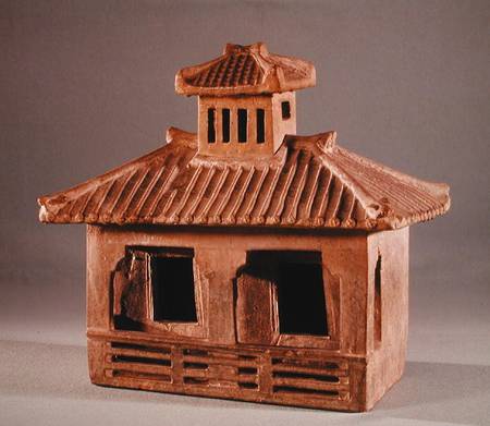 Funerary model of a house, Han Dynasty (206 BC-AD 220) von Chinese School