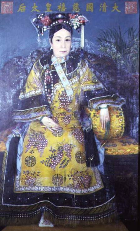 Portrait of the Empress Dowager Cixi (1835-1908) von Chinese School