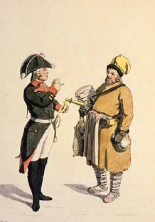 Offizier und Händler (Händler-Szene II.) 1799
