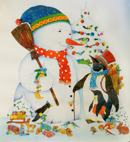 Snowman and Penguin von Christian  Kaempf