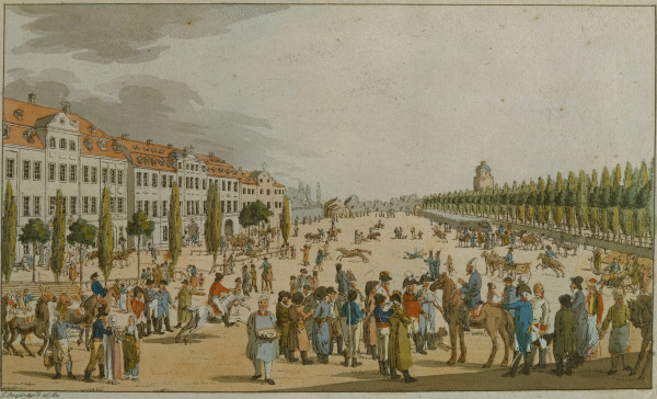 Leipzig, Roßmarkt von Christian Gottfried Heinrich Geißler