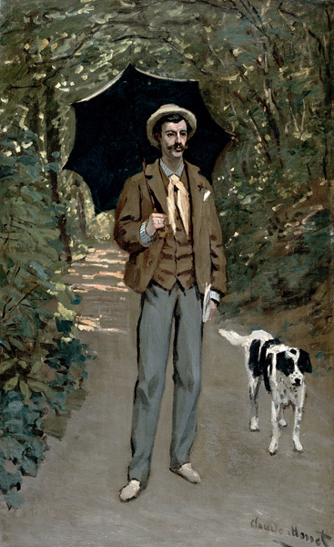Portrait de Victor Jacquemont au parasol von Claude Monet