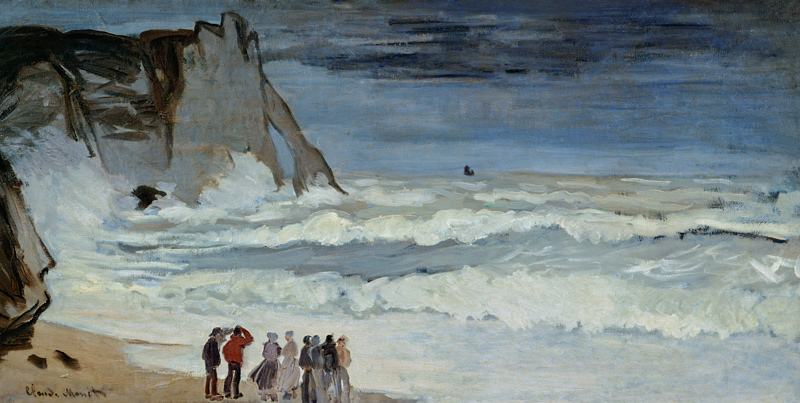 Rough Sea at Etretat von Claude Monet