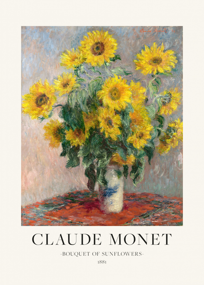 Strauß Sonnenblumen von Claude Monet