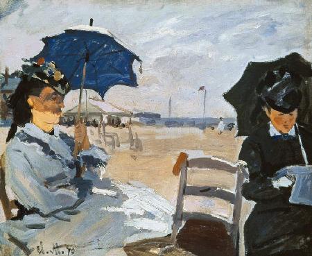 The Beach at Trouville 1870