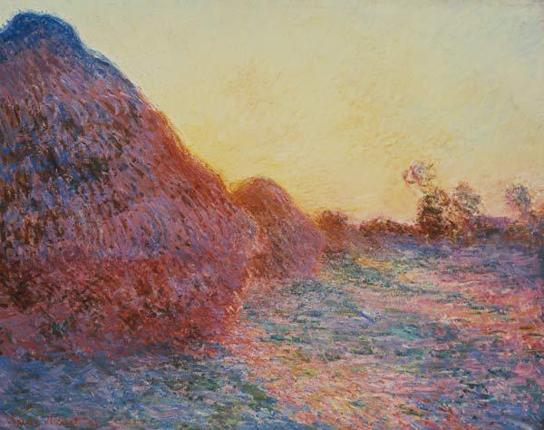 Strohschober im Sonnenlicht. 1891