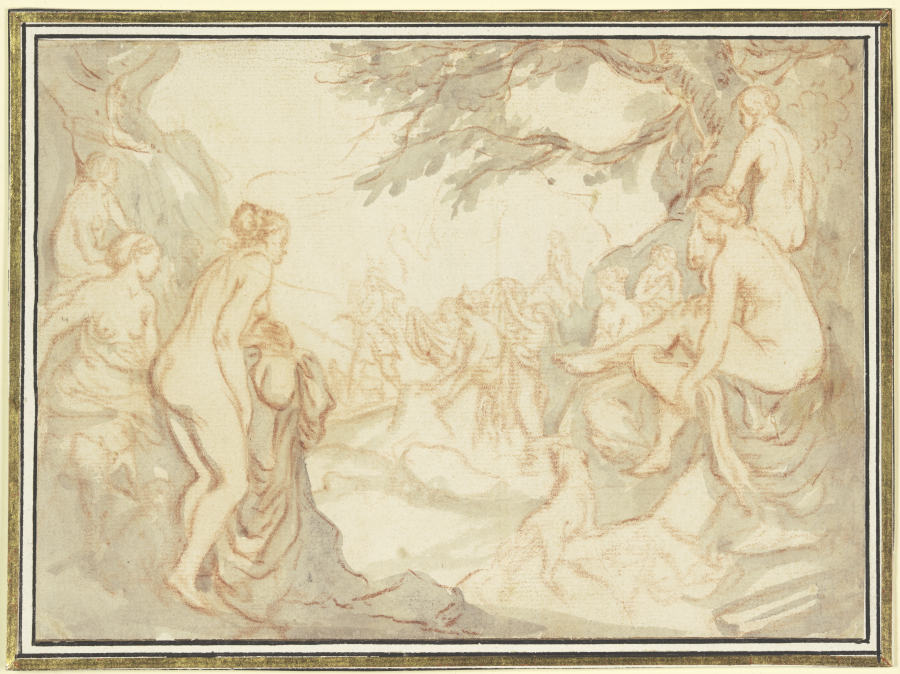 Diana und Aktaion von Cornelis van Poelenburch
