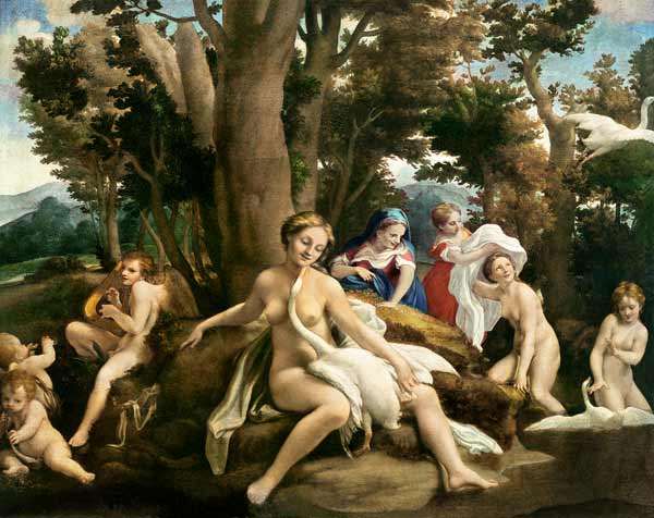 Leda und der Schwan von Correggio (eigentl. Antonio Allegri)