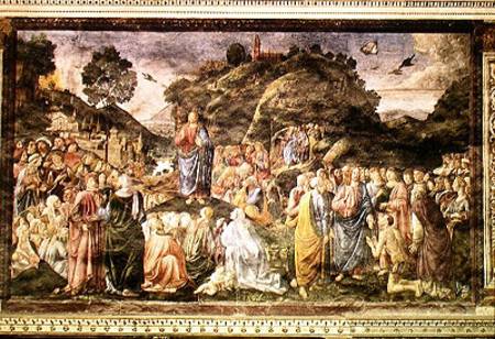The Sermon on the Mount, from the Sistine Chapel von Cosimo Rosselli