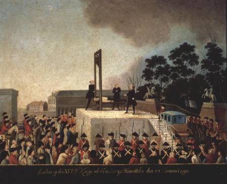 The Execution of Louis XVI (1754-93) von Danish School