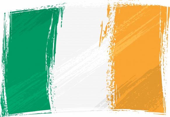 Grunge Ireland flag von Dawid Krupa