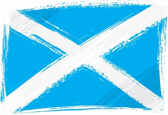 Grunge Scotland flag von Dawid Krupa