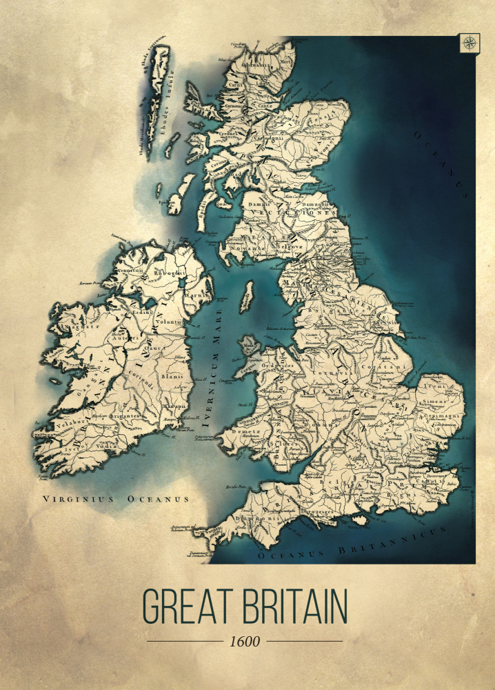 Karte von Großbritannien von Dionisis Gemos