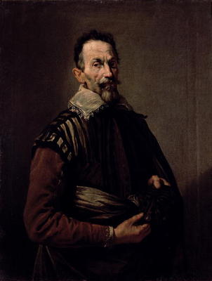 Portrait of Claudio Monteverdi (1567-1643) (oil on canvas) von Domenico Fetti