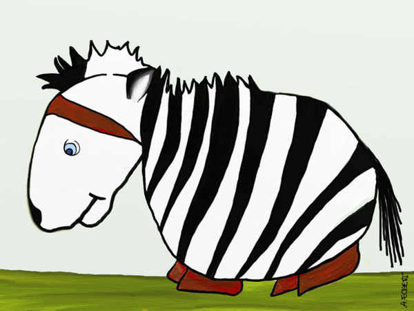 Zebra von Anna Eckert
