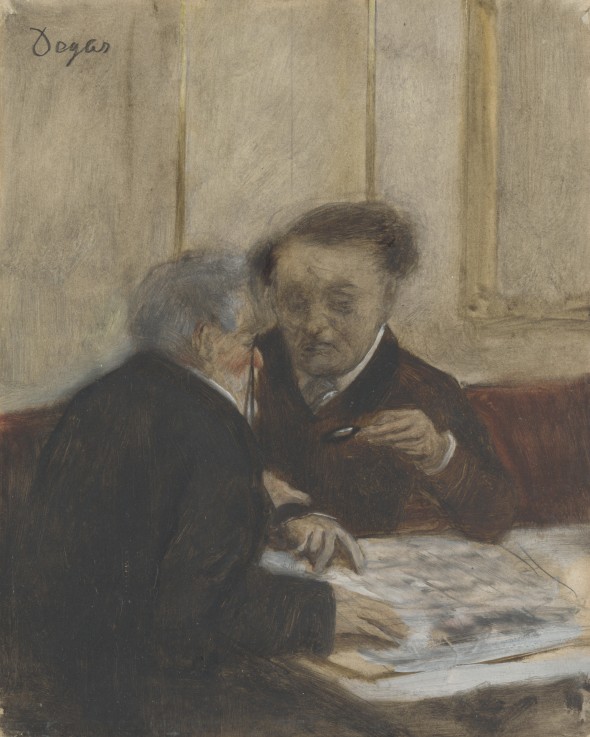 Im Café Châteaudun von Edgar Degas