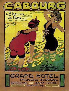 Poster advertising the Grand Hotel, Cabourg c.1910