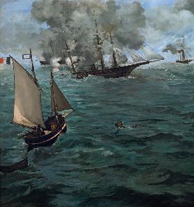 Seegefecht zwischen der Kearsarge und der Alabama 1864