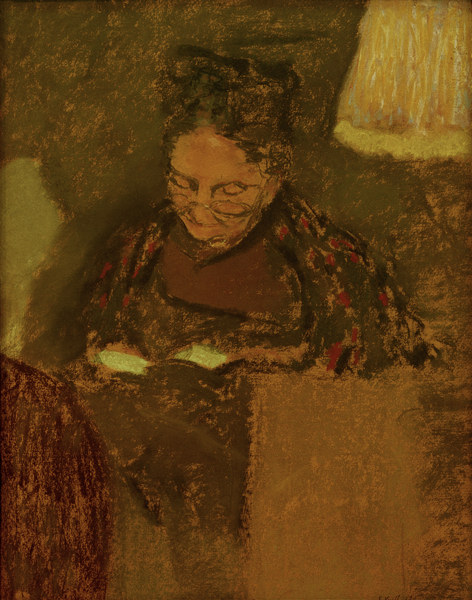 Madame Vuillard lisant a la von Edouard Vuillard