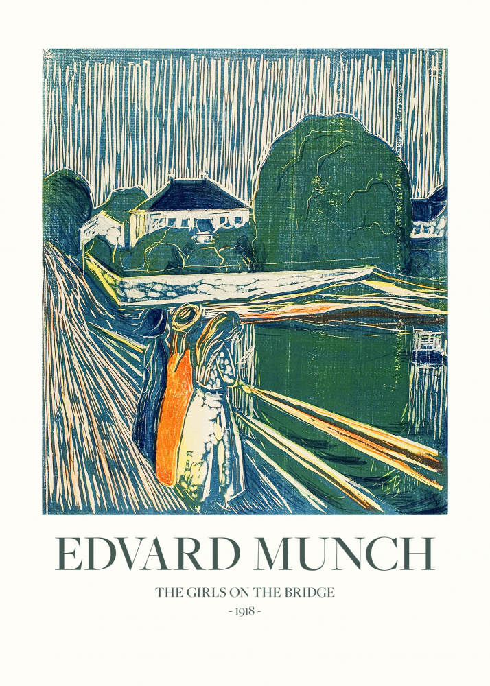 Die Mädchen auf der Brücke von Edvard Munch