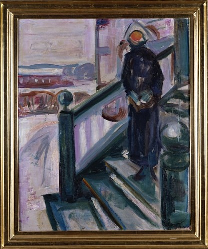 Woman on the Veranda  von Edvard Munch