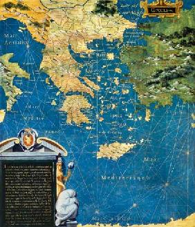 Map of Sixteenth Century Greece 1575