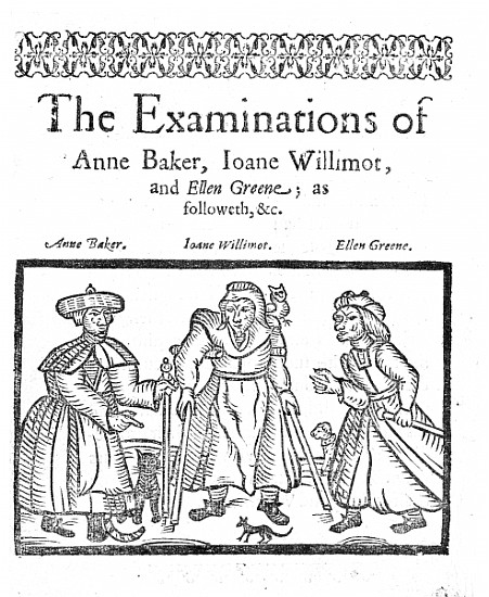 The Examinations of Anne Baker, Joanne Willimot and Ellen Greene von English School