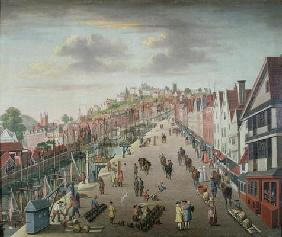 Bristol Docks and Quay, c.1760 (oil on canvas) 18th