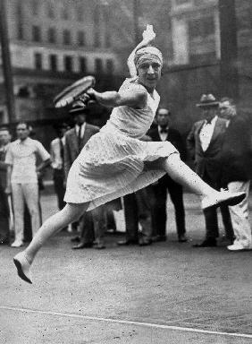 French tenniswoman Suzanne Lenglen here in New York 1926