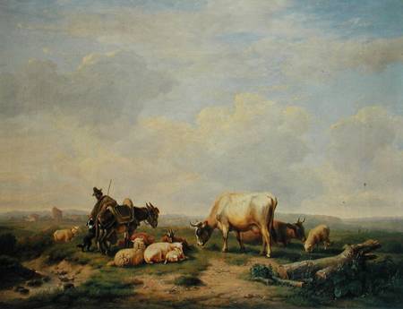 Herdsman and Herd von Eugène Joseph Verboeckhoven