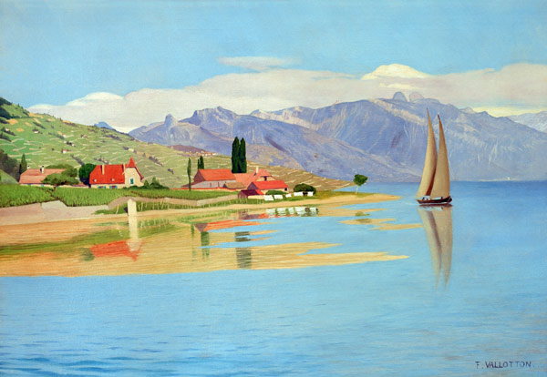 Der Hafen von Pully von Felix Vallotton