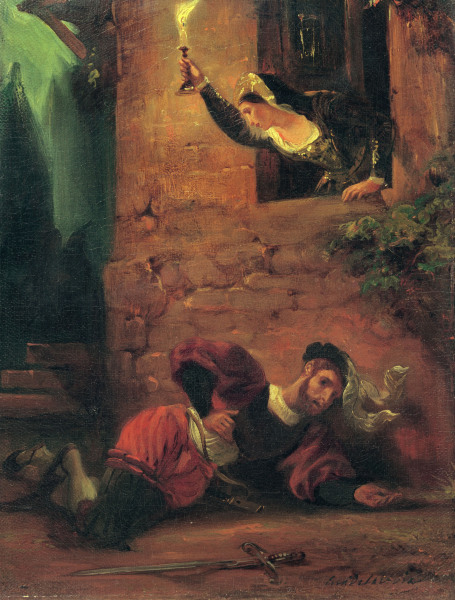 Der sterbende Valentin von Ferdinand Victor Eugène Delacroix