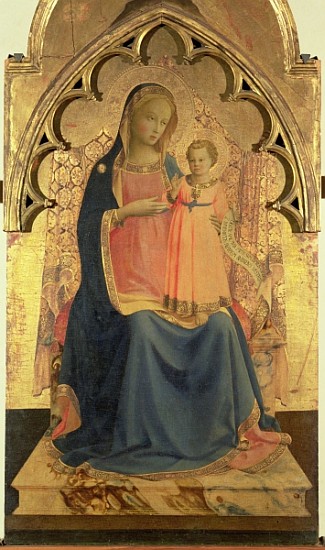 Madonna and Child, central panel of a triptych von Fra Beato Angelico
