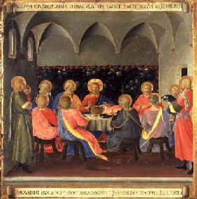 The Last Supper, detail from panel three of the Silver Treasury of Santissima Annunziata c.1450-53