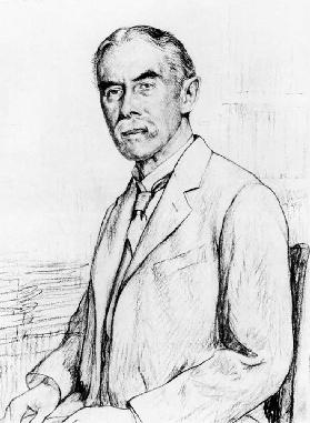 Porträt von Alfred Edward Housman (1859-1936) 1926