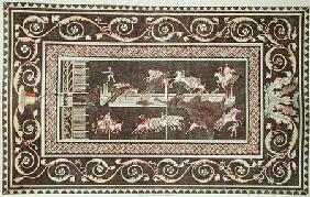 Representation of a mosaic discovered in Lyon depicting Circus games 1806