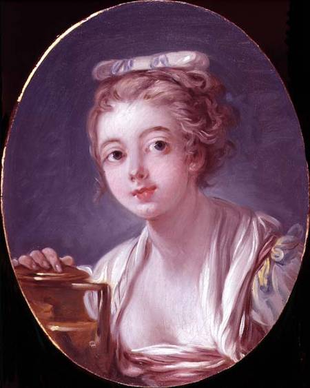 Head of a girl, or The Milkmaid von François Boucher