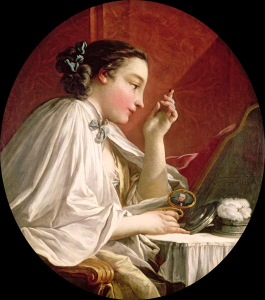 Woman at her toilet von François Boucher