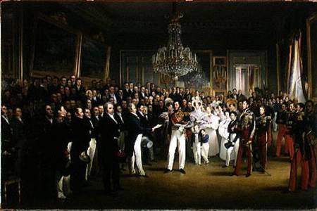 The Chamber of Deputies at the Palais Royal Summoning the Duke of Orleans von François-Joseph Heim