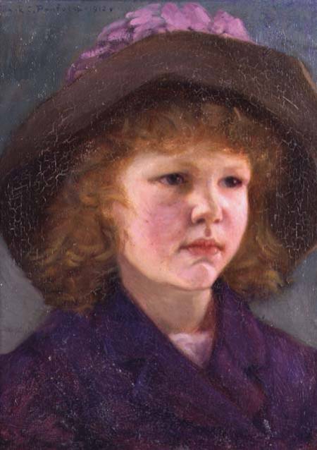 Portrait of a young girl von Frank C. Penfold
