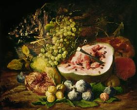 Still Life of Fruit on a Ledge