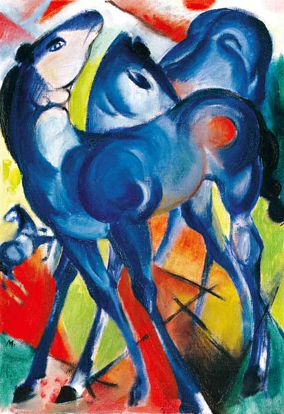 Die Blauen Fohlen von Franz Marc