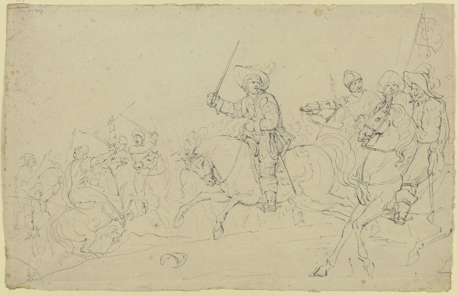 Wallenstein in der Schlacht bei Lützen von Franz Pforr