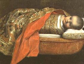 Portrait of the newborn Federigo di Urbino 1605