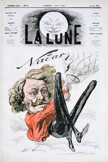 Nadar (1820-1910) title page of 'La Lune' published