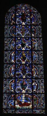 The Tree of Jesse, lancet window in the west facade (stained glass) (detail of 98062) 1787
